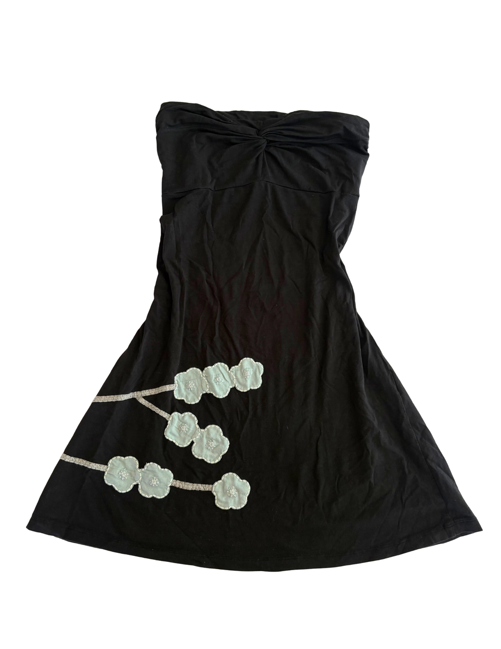 FLOWER PATCH MINI DRESS