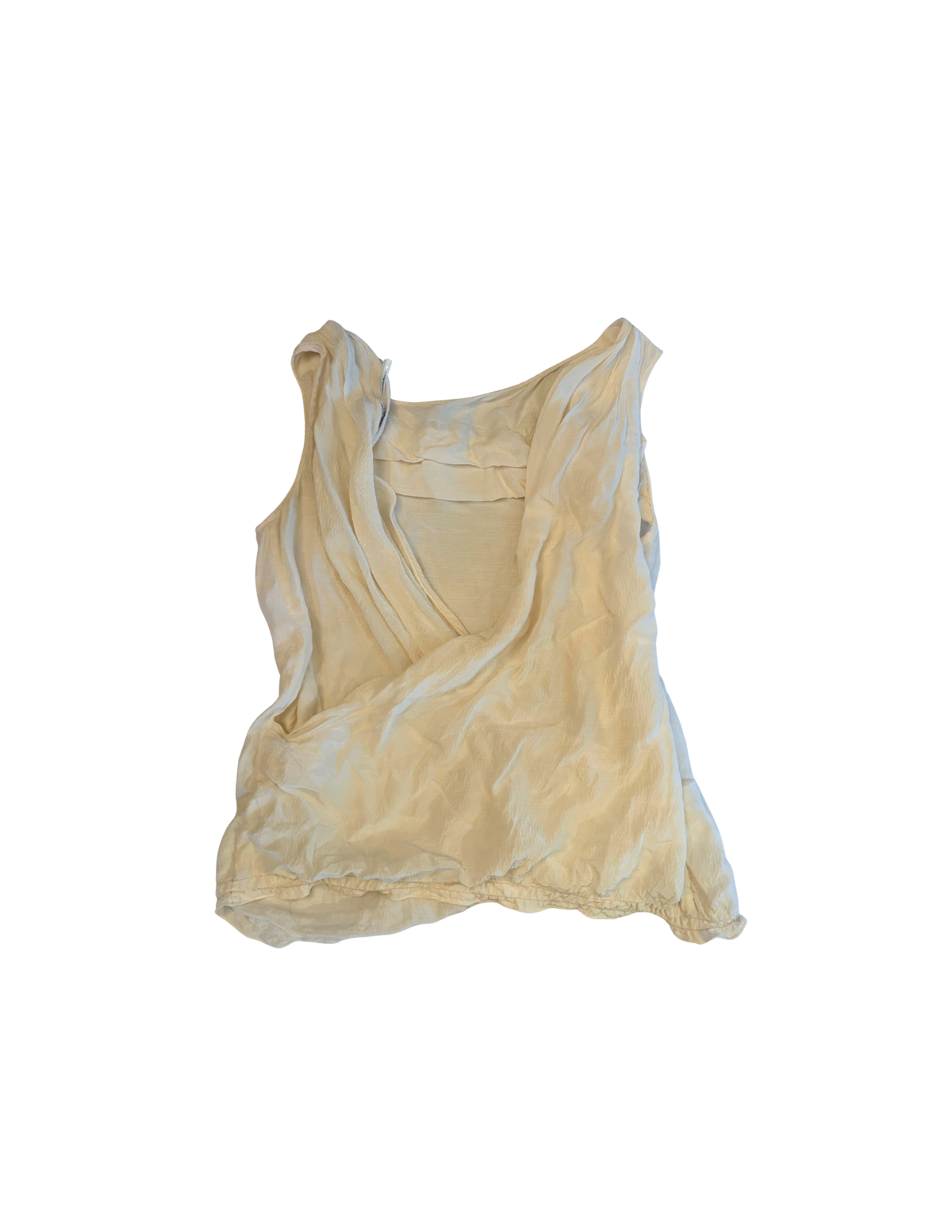 BACKLESS CREAM TOP
