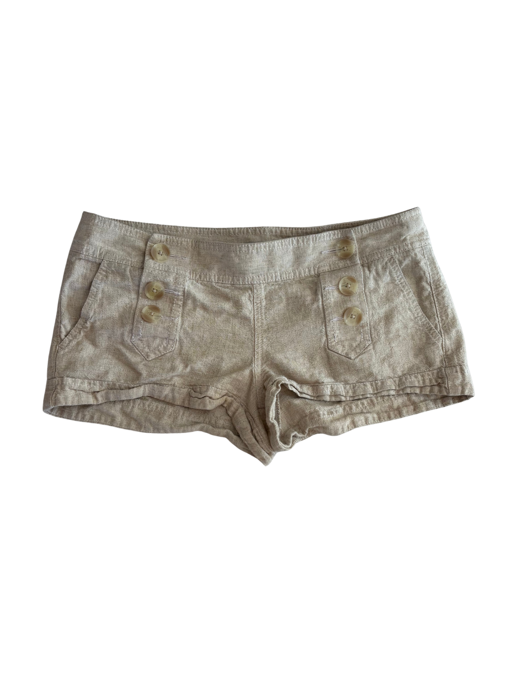 CREAM MICRO SHORTS
