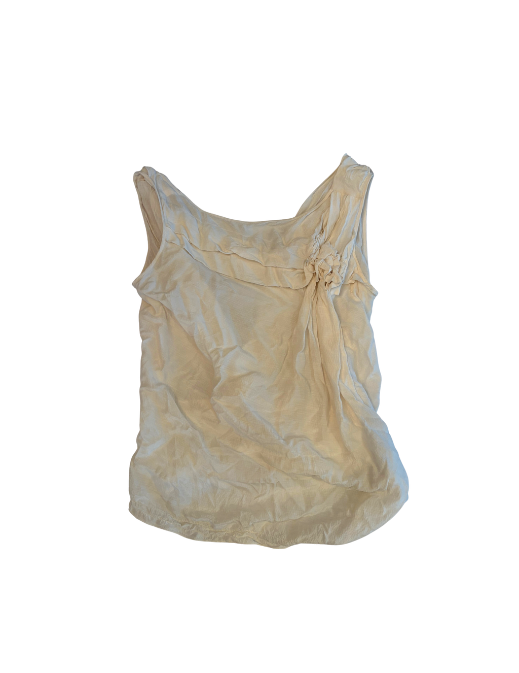BACKLESS CREAM TOP