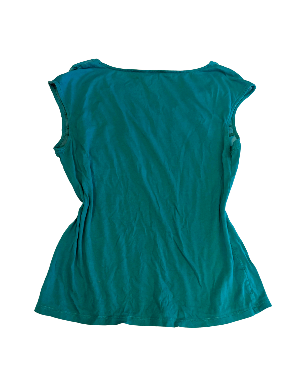 TEAL BOATNECK TOP