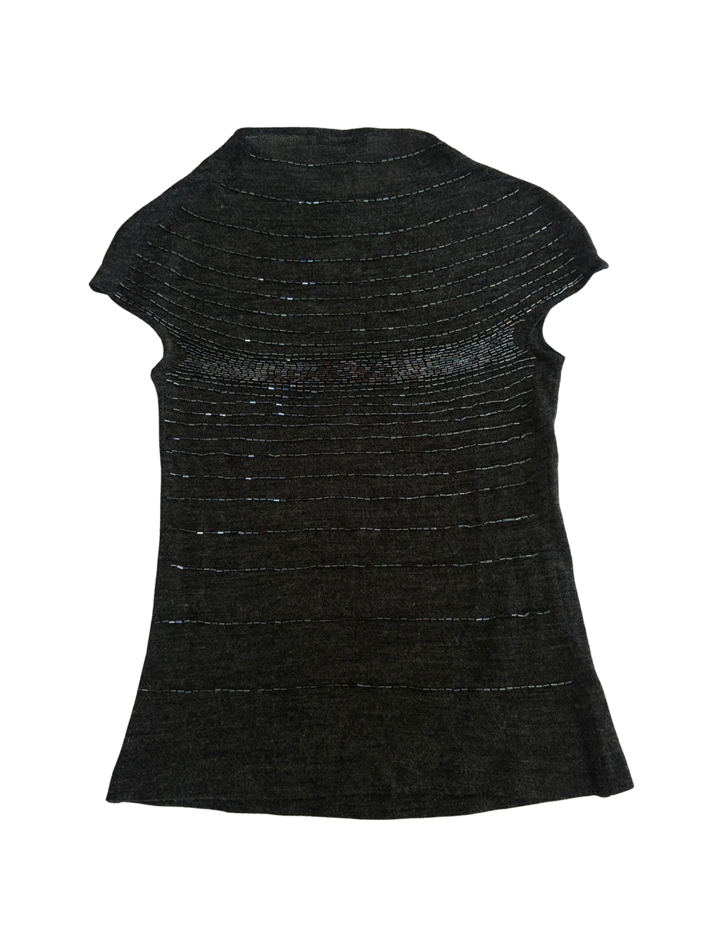 VIVIENNE TAM BEADED DETAIL TOP