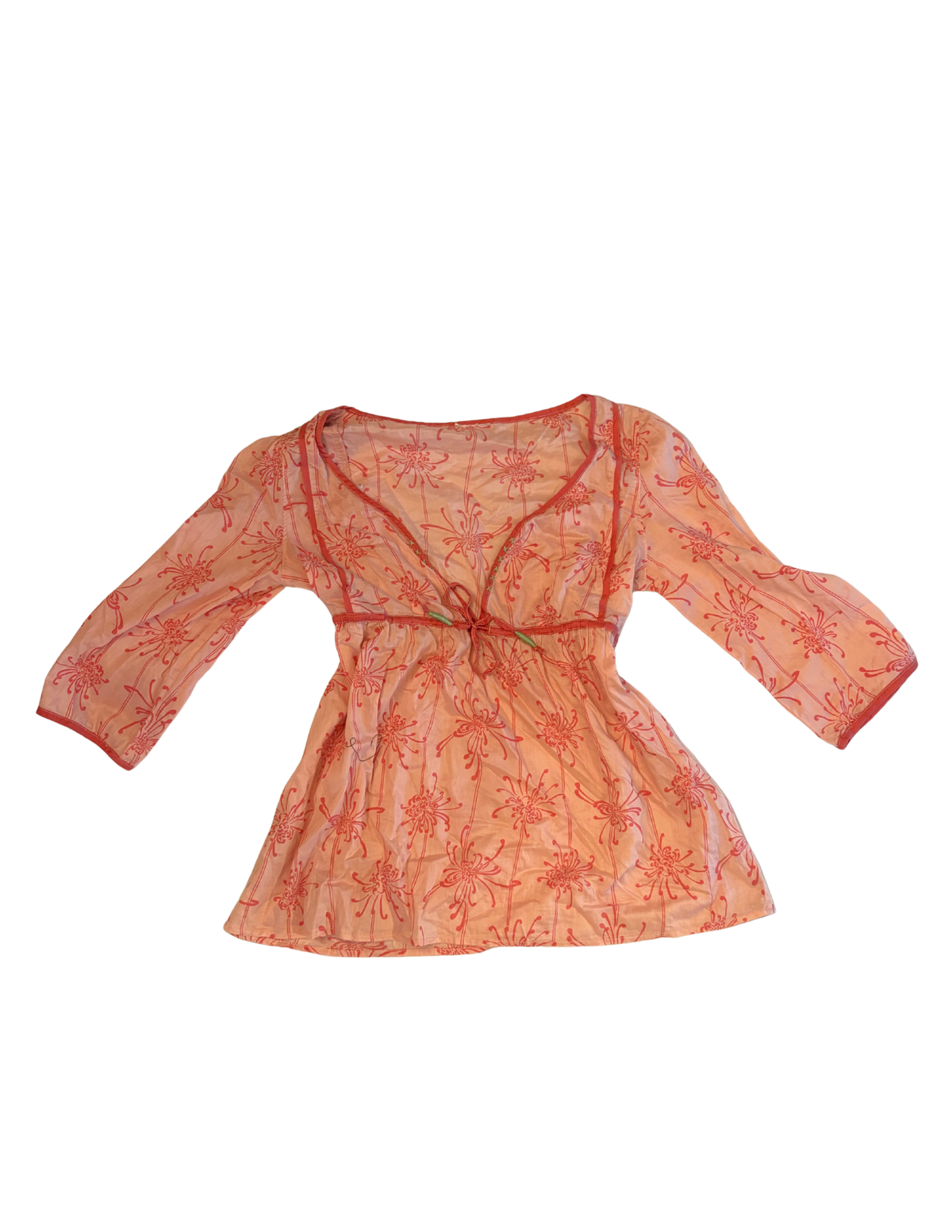 TIE FRONT BLOUSE