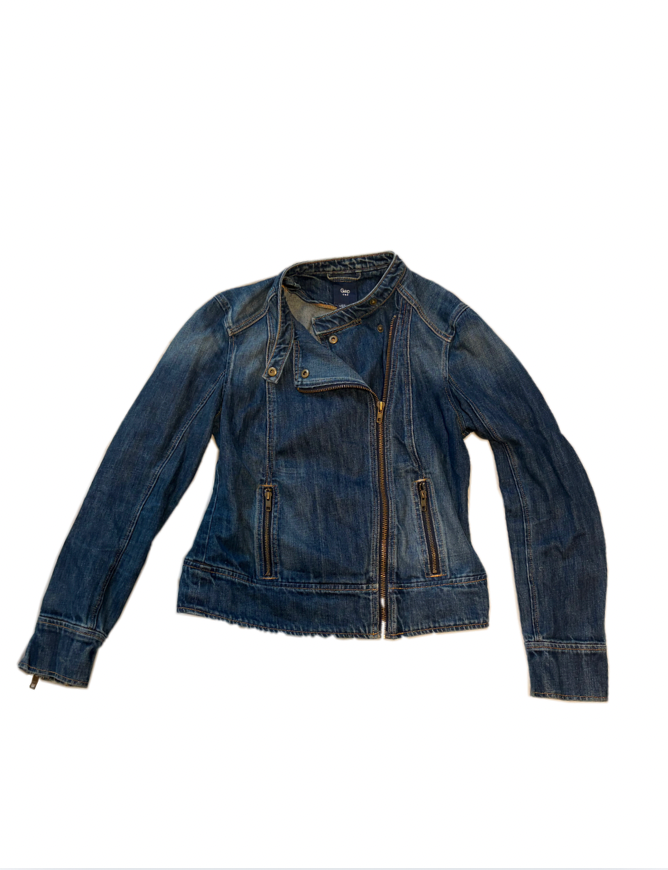 ASYMMETRICAL DENIM JACKET