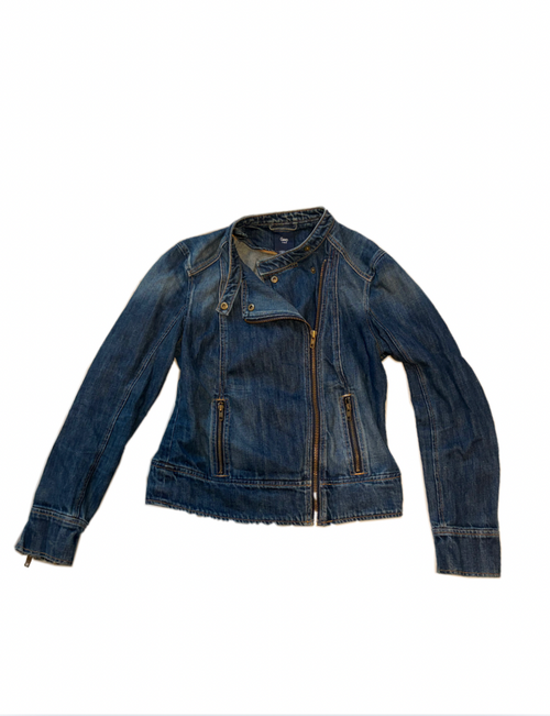 ASYMMETRICAL DENIM JACKET