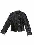 BUTTON LEATHER JACKET