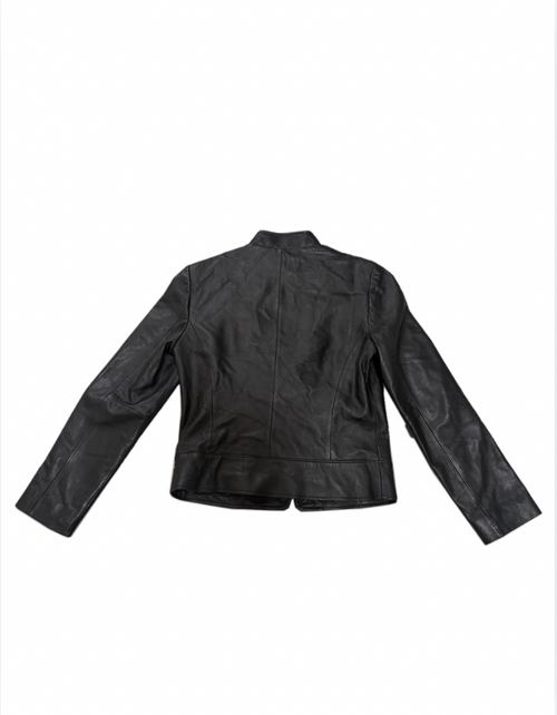 BUTTON LEATHER JACKET