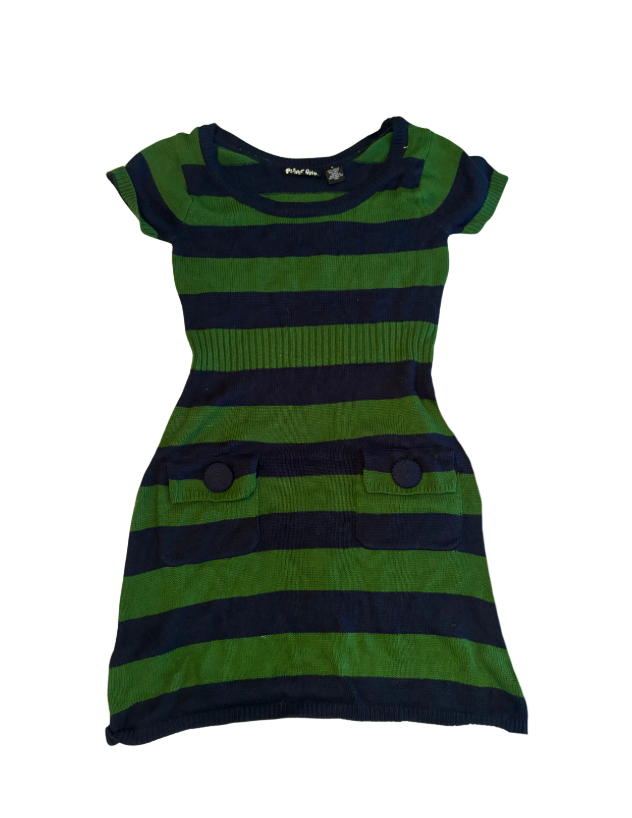 STRIPED KNIT DRESS