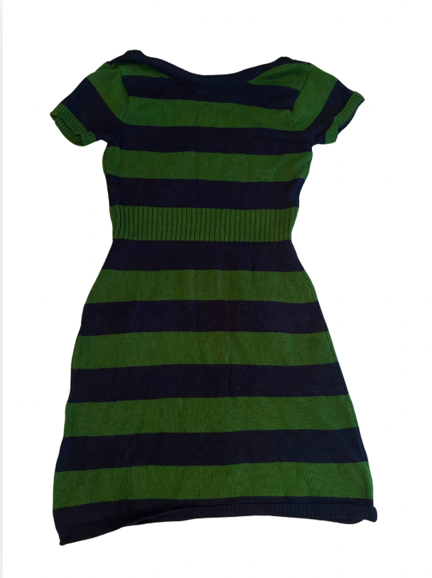 STRIPED KNIT DRESS